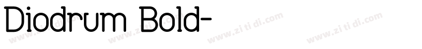 Diodrum Bold字体转换